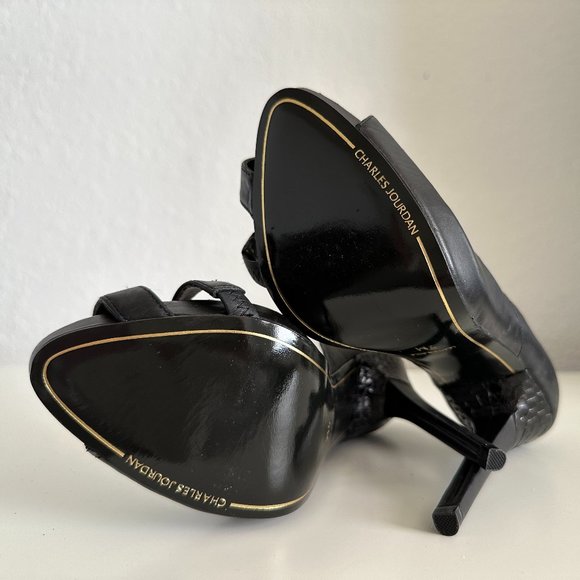 Charles Jourdan black stilettos, Size 7 - Picture 5 of 13